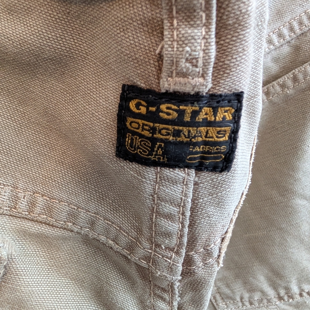 G-Star Men's Beige Relaxed Jeans